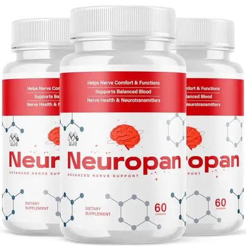 Neuropan bottles, 60 capsules, Advanced Nerve Support label